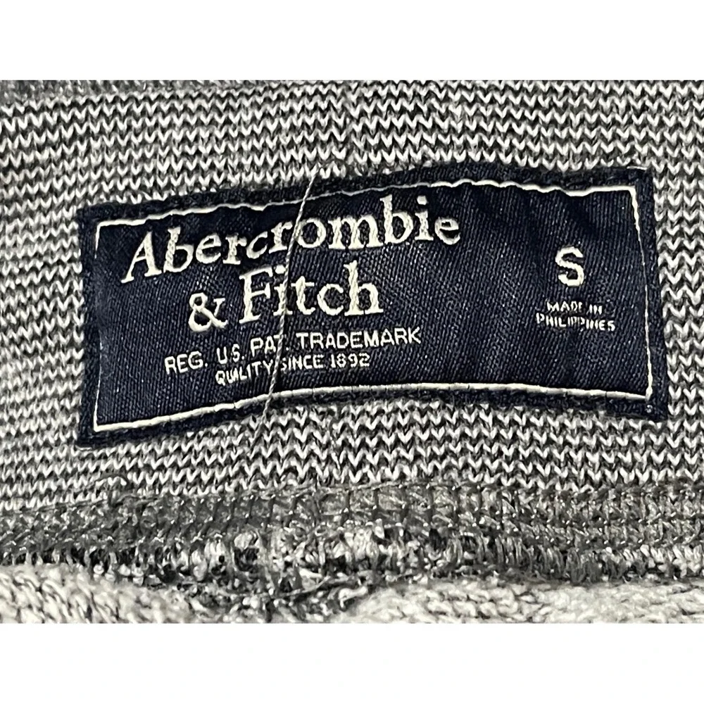 Abercrombie & Fitch Gray Logo Jogger Sweatpants Slim Fit Lounge Men's Small